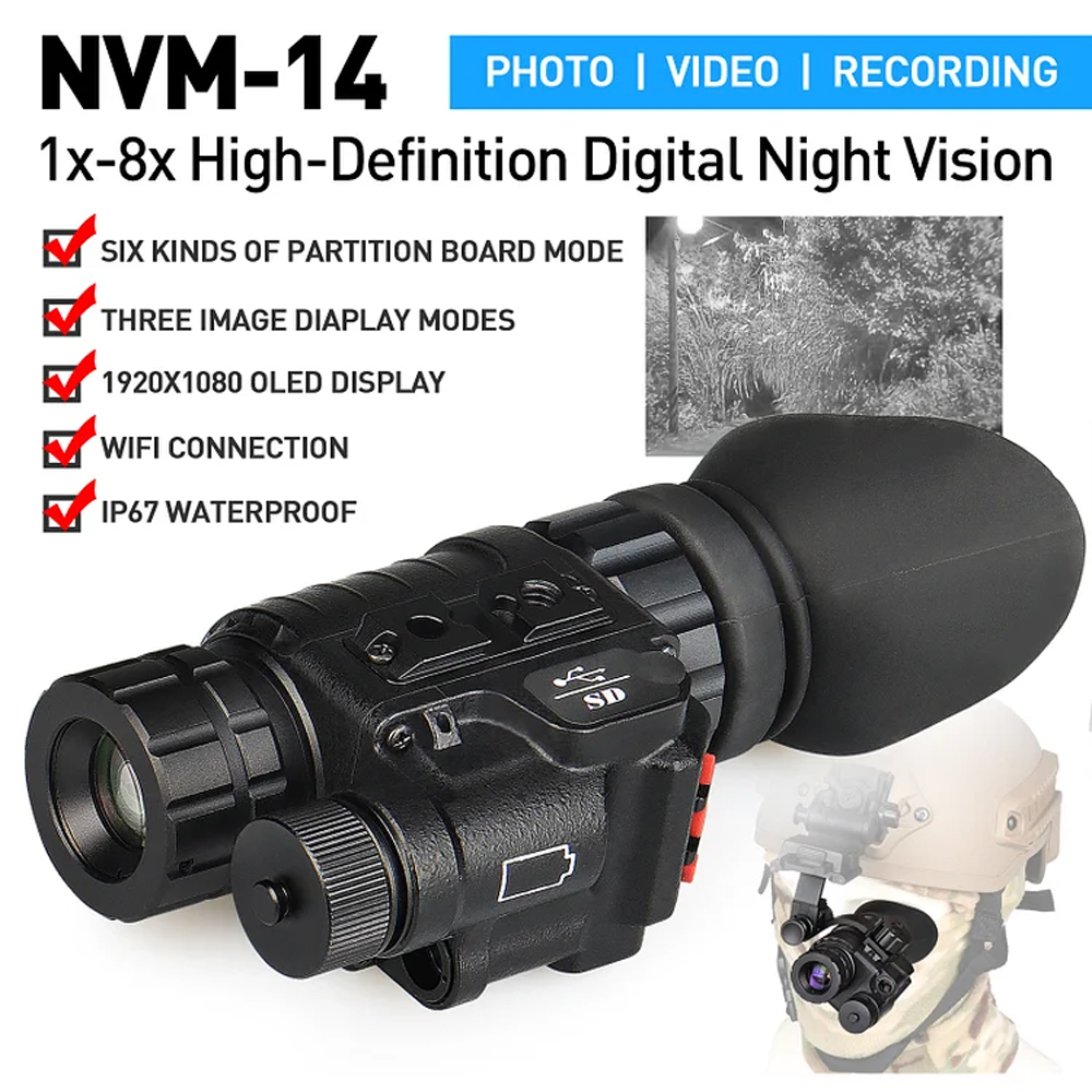 NVM-14 High-Definition Digital Night Vision with 850nm Infrared Light